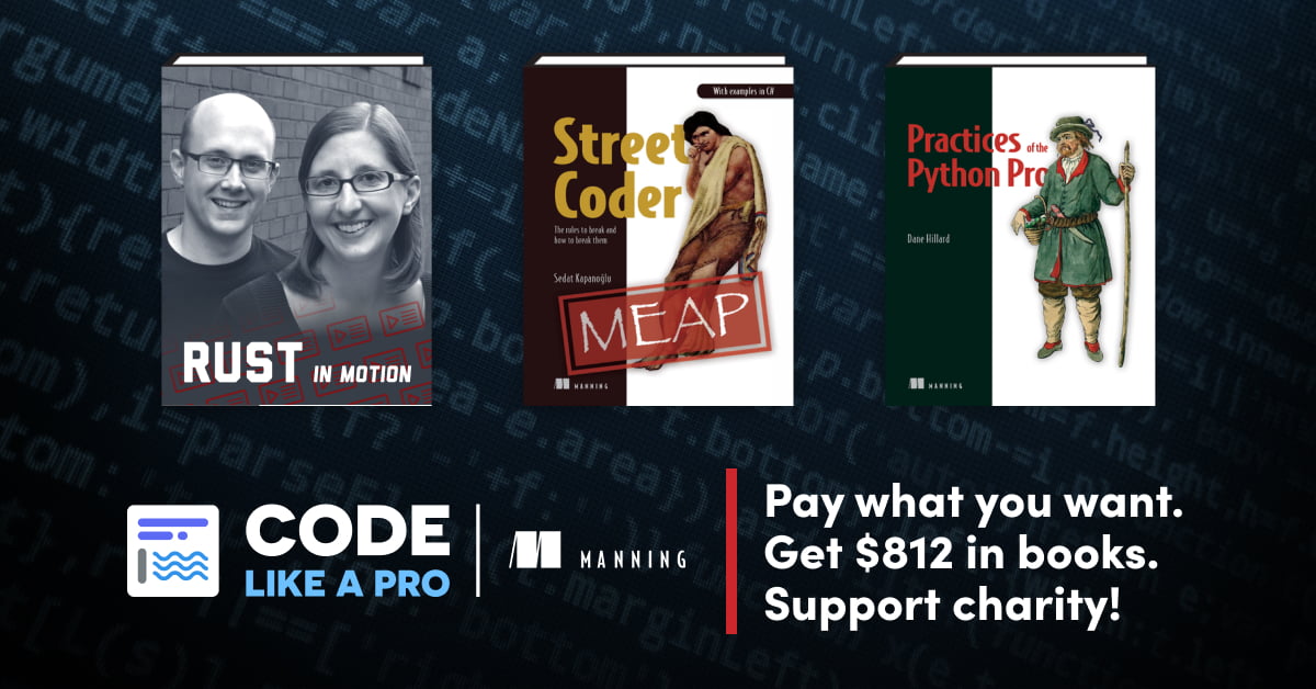 Humble Book Bundle: Code Like A Pro by Manning Publications Bundle