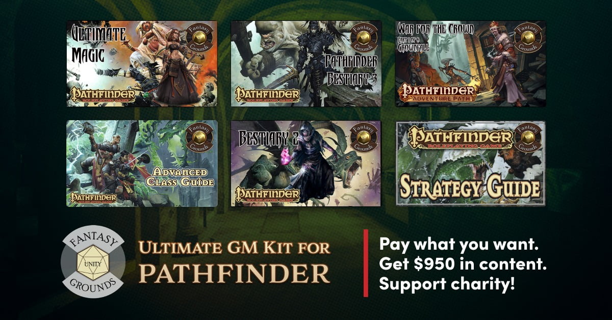 Humble Game Bundle: Fantasy Grounds: Ultimate GM Kit for Pathfinder Bundle