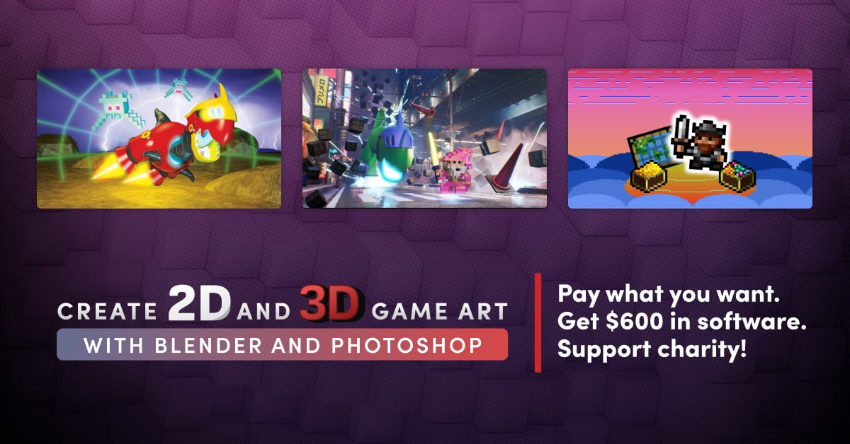Humble Software Bundle: Game Art and Design with Blender and Photoshop Bundle