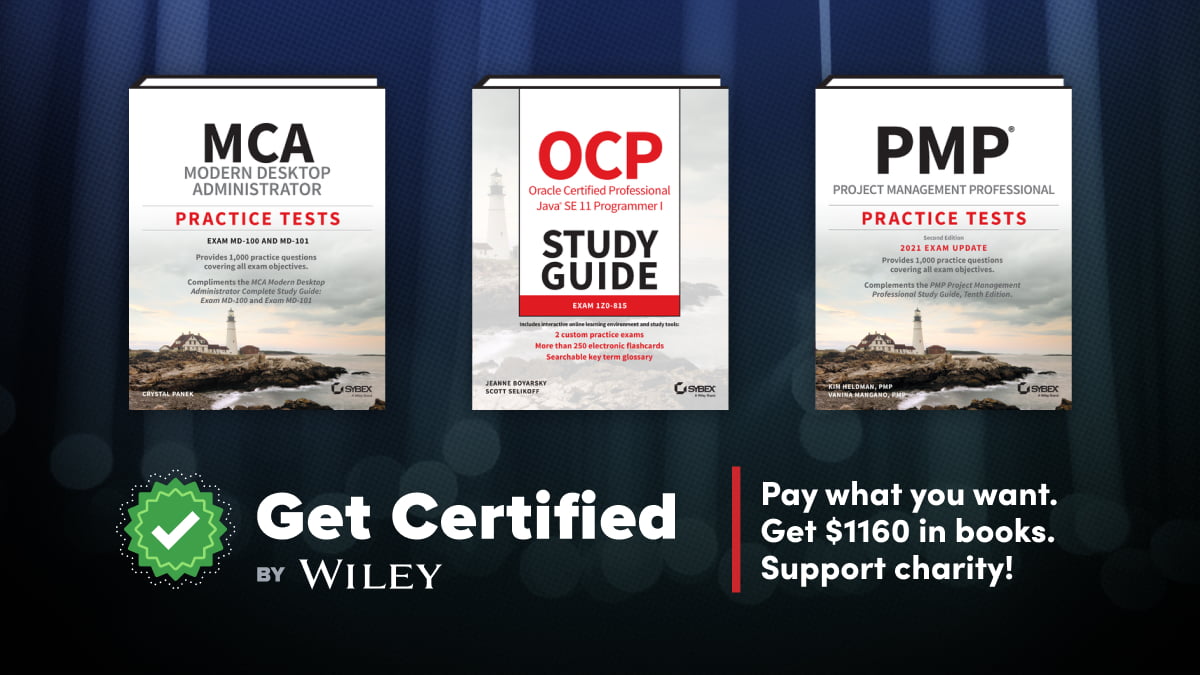 Humble Book Bundle: Get Certified! by Wiley Bundle