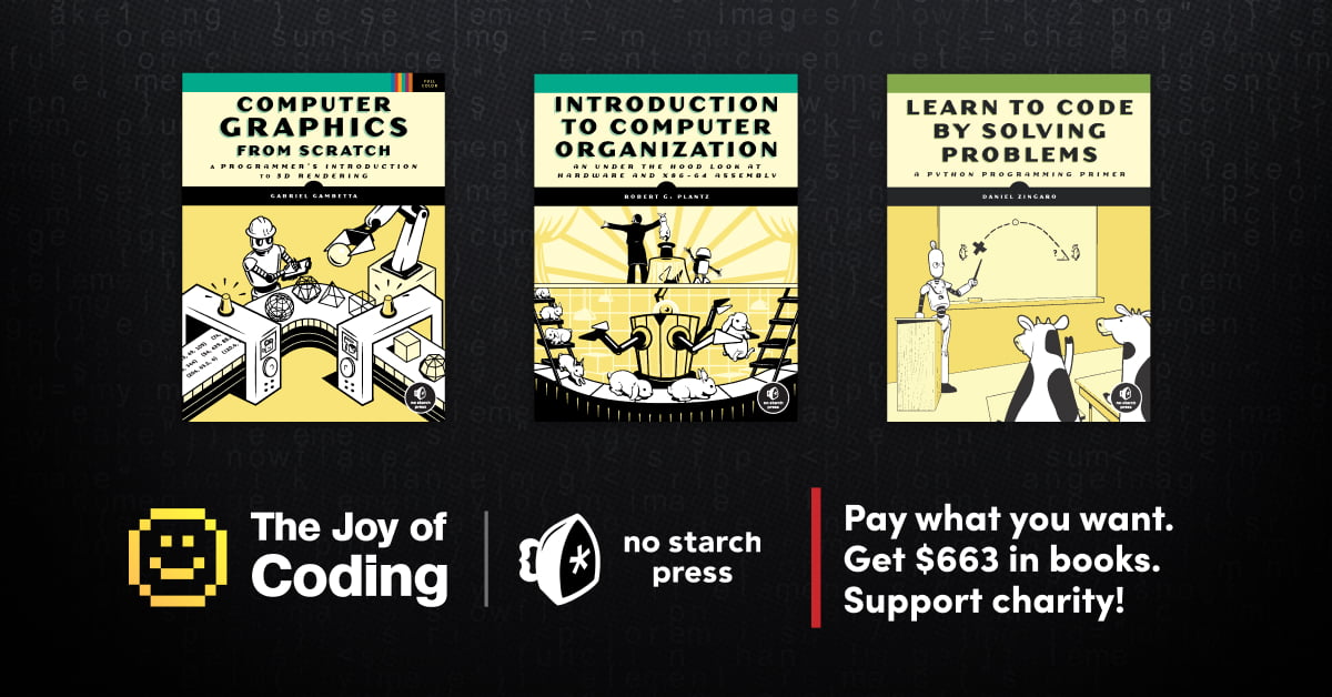 Humble Book Bundle: The Joy of Coding by No Starch Press Bundle