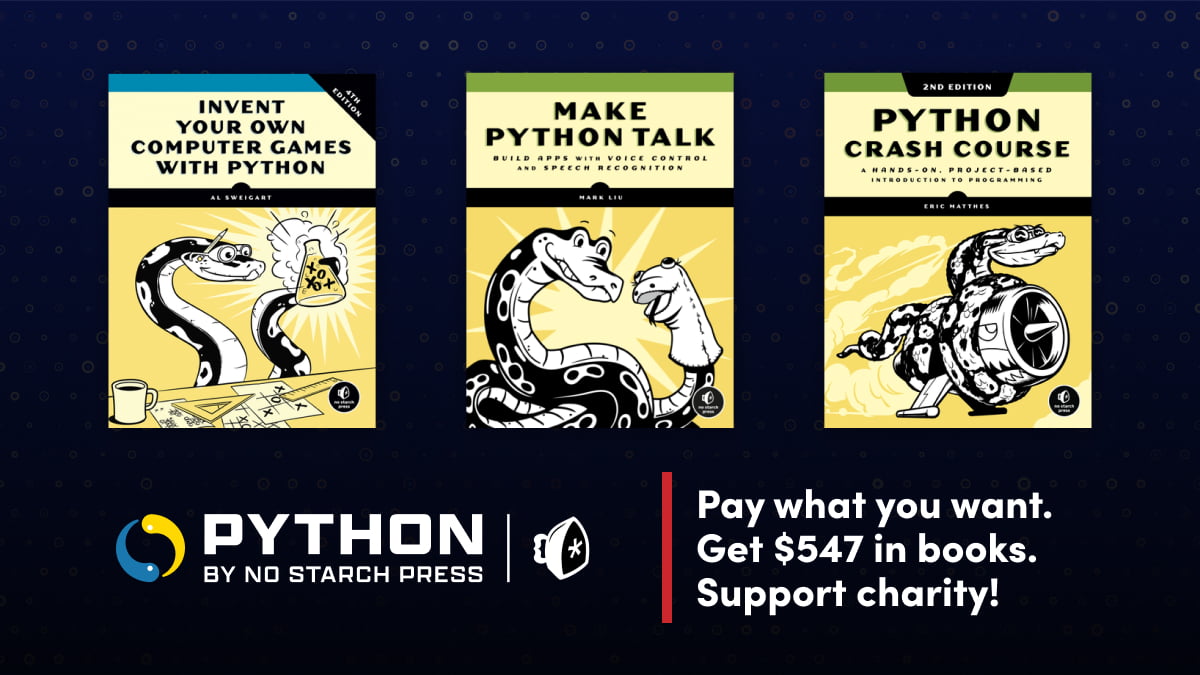 Humble Book Bundle: Python by No Starch Press Bundle