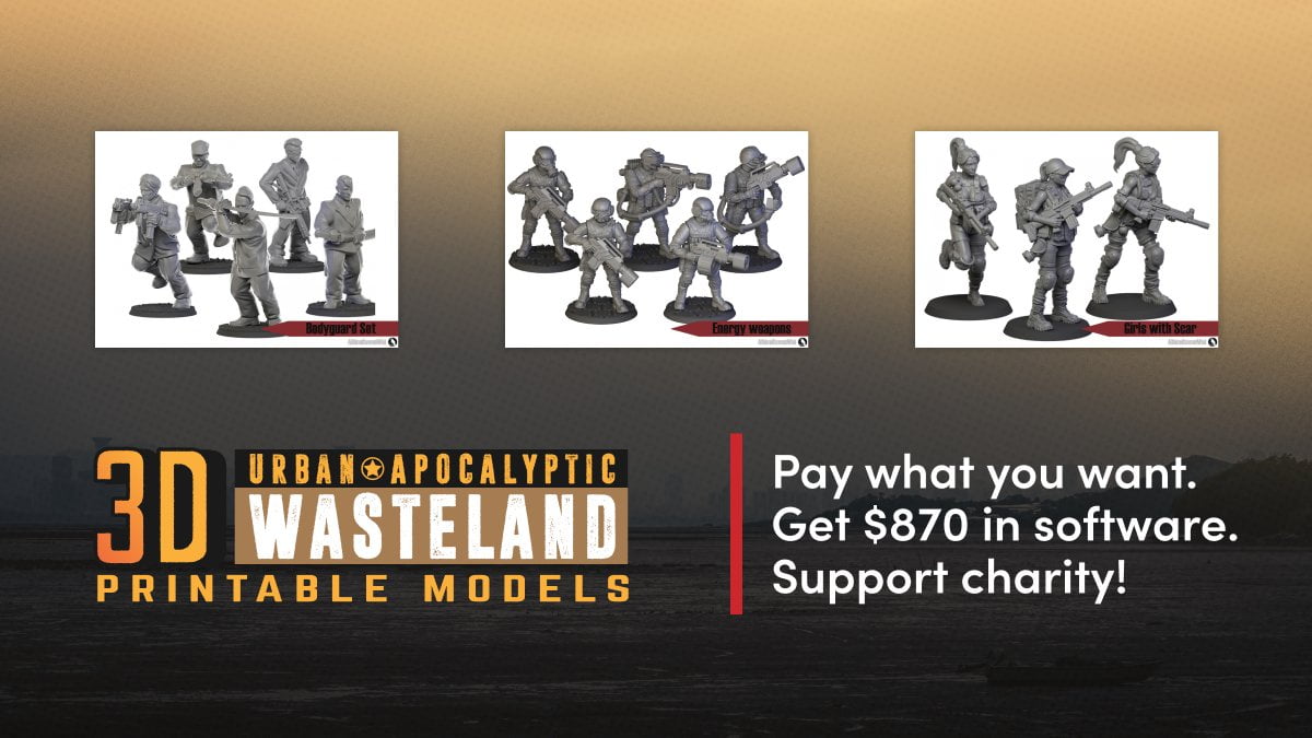 Humble 3D Printable Models Urban, Apocalyptic Wasteland Bundle