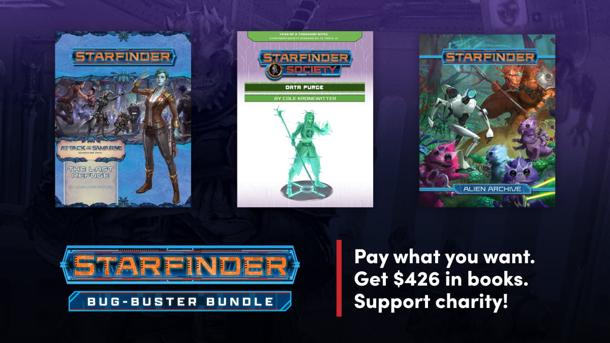 Humble RPG Book Bundle: Starfinder Bug-Buster Bundle from Paizo