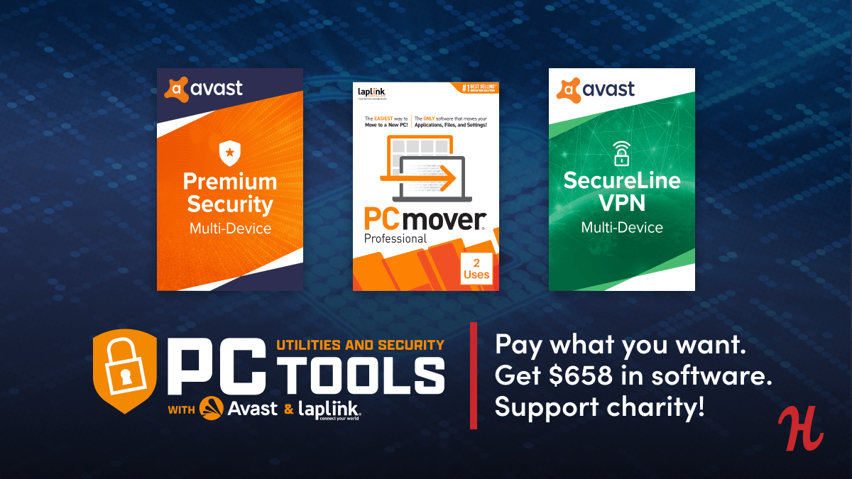 Humble Software Bundle: PC Utility and Security Tools with Avast and Laplink Bundle