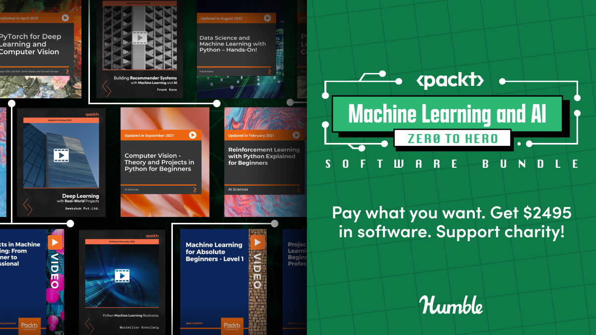 Humble Software Bundle: Machine Learning and AI – Zero to Hero Bundle